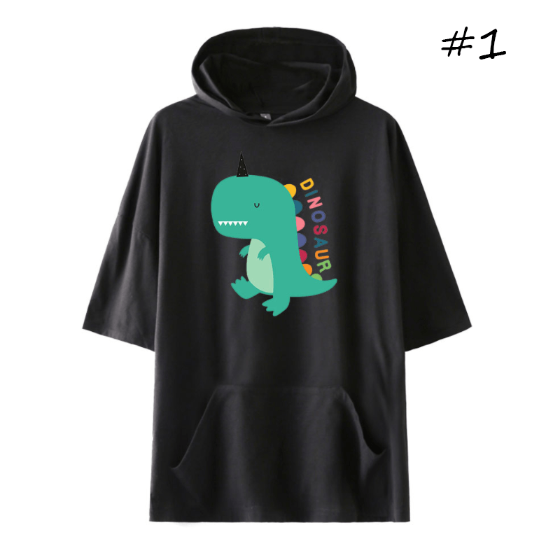 Cute Cartoon Dinosaur T-Shirt (5 Colors)