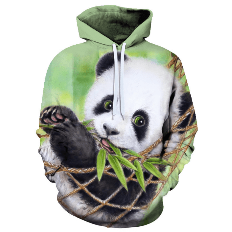Cute Cartoon Panda Animal Hoodie - D