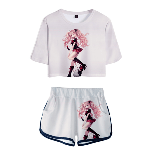 Danganronpa Anime T-Shirt and Shorts Suits - D