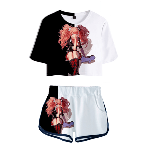 Danganronpa Anime T-Shirt and Shorts Suits - J