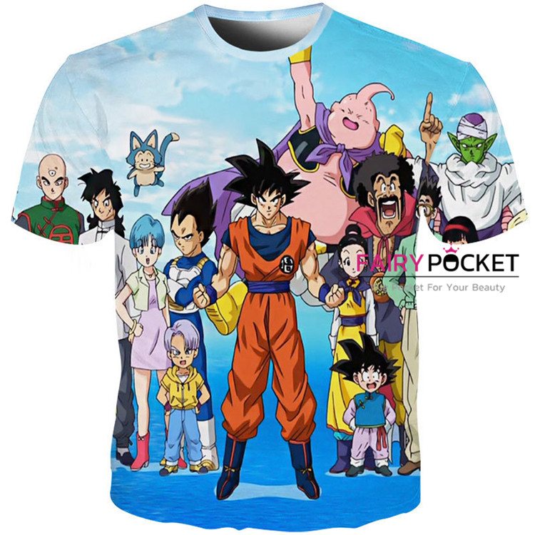 Dragon Ball All in One Blue T-Shirt