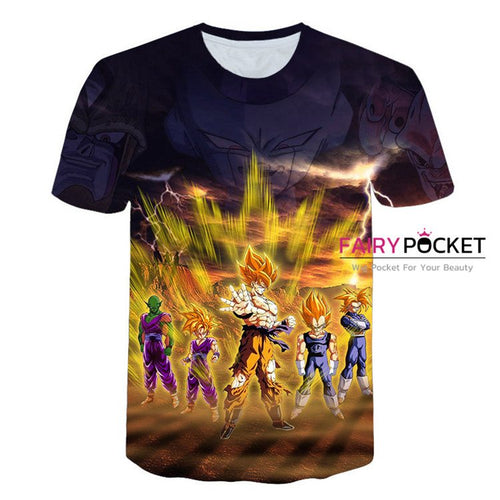 Dragon Ball Son Gohan, Son Goku & Vegeta Super Saiyan T-Shirt