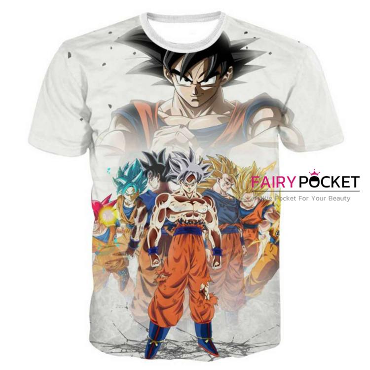 Dragon Ball Son Goku White T-Shirt - B