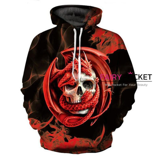 Dragon and Skull Hoodie