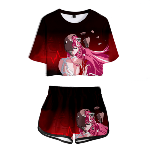 Elfen-Lied Anime T-Shirt and Shorts Suit - G