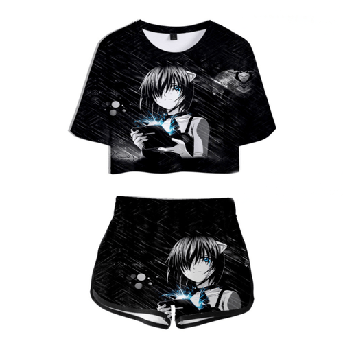 Elfen-Lied Anime T-Shirt and Shorts Suit - J