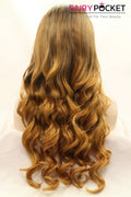 Sable Brown to Honey Brown Ombre Long Wavy Lace Front Wig