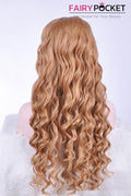 Honey Brown Long Wavy Lace Front Wig