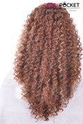 Chocolate Brown Long Curly Lace Front Wig