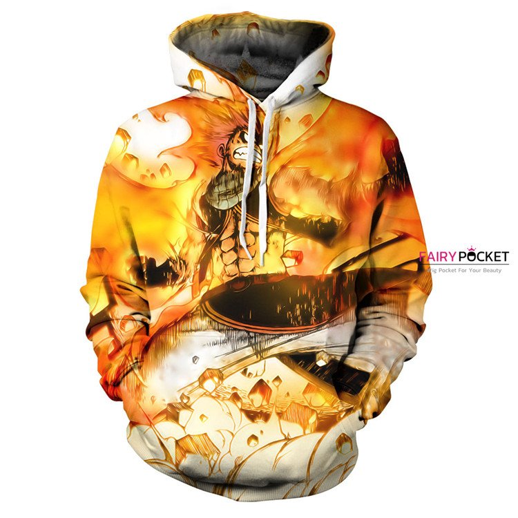 Fairy Tail Etherious Natsu Dragnee Hoodie - B