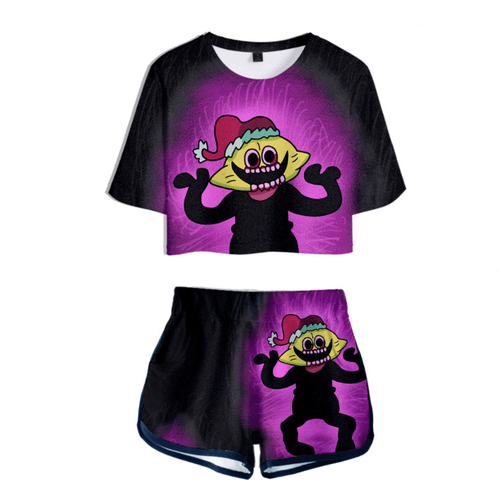 Friday Night Funkin T-Shirt and Shorts Suits - N