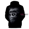 Funny Gorilla Animal Hoodie - C