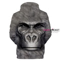 Funny Gorilla Animal Hoodie - N