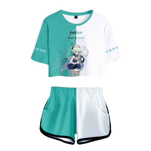 Genshin Impact T-Shirt and Shorts Suits - BA