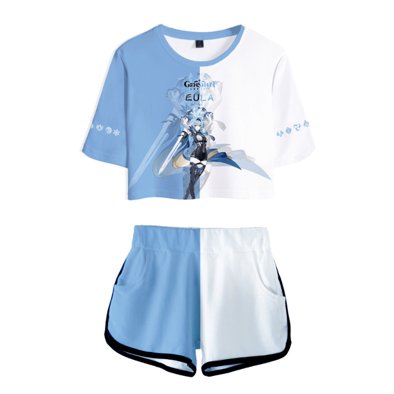 Genshin Impact T-Shirt and Shorts Suits - BG