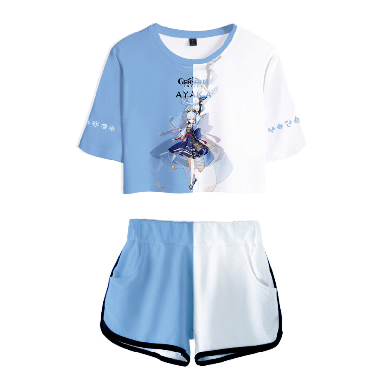 Genshin Impact T-Shirt and Shorts Suits - BH