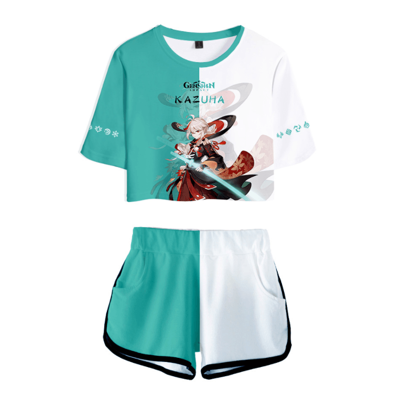Genshin Impact T-Shirt and Shorts Suits - U