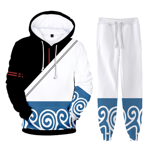 Gintama Hoodie and Trousers Suits - D