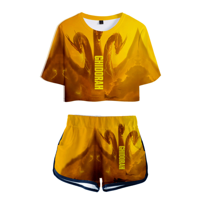 Godzilla King of the Monsters T-Shirt and Shorts Suits - B