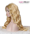 Gorgeous Gold Curly Synthetic Lace Front Wig