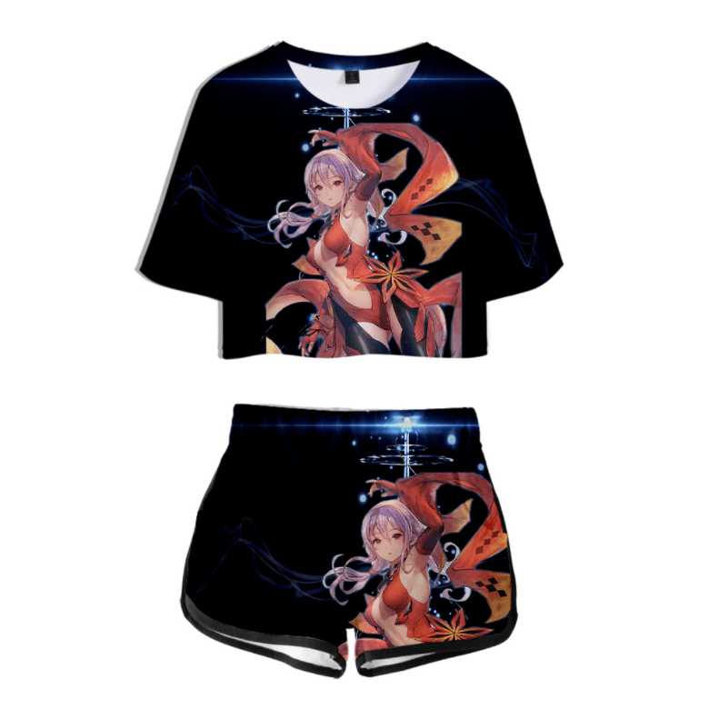 Guilty Crown T-Shirt and Shorts Suits - B
