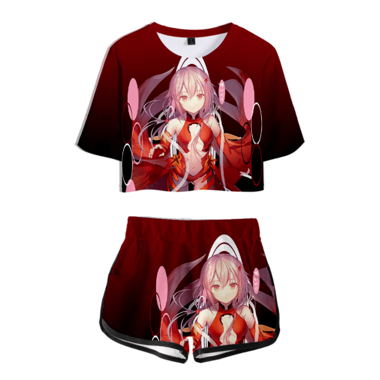 Guilty Crown T-Shirt and Shorts Suits - C