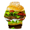 Hamburger Food Hoodie - D
