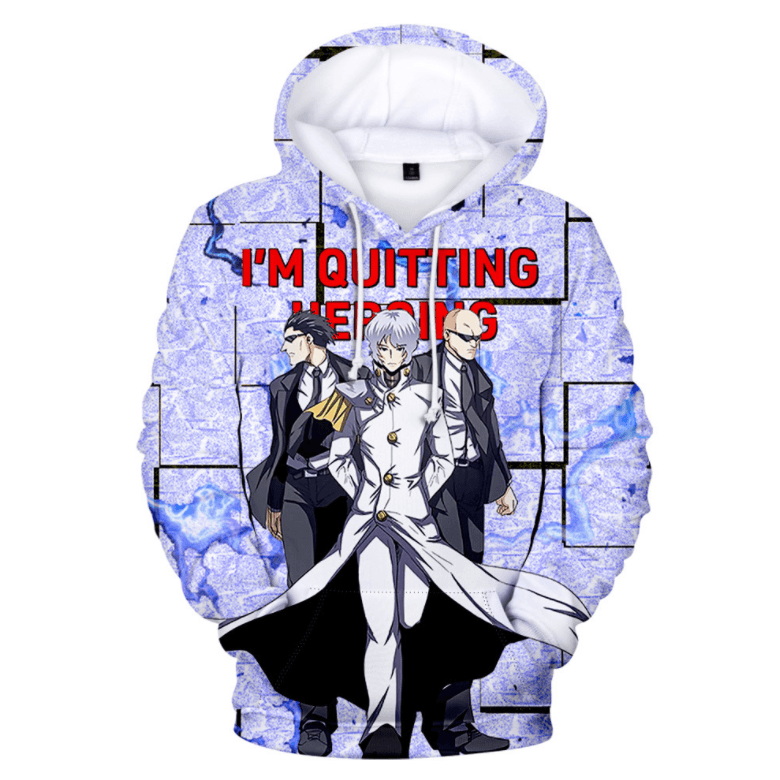 I'm Quitting Heroing Anime Hoodie - C