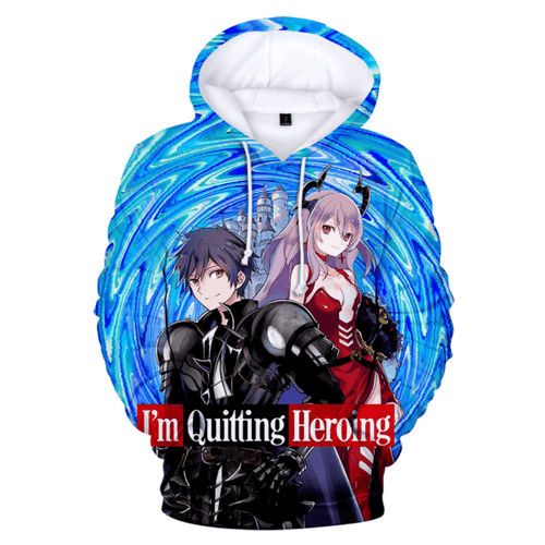 I'm Quitting Heroing Anime Hoodie - D