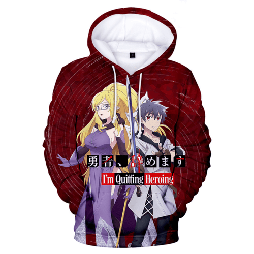 I'm Quitting Heroing Anime Hoodie - F