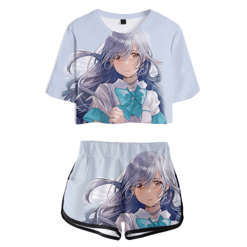 Iroduku The World in Colors Anime T-Shirt and Shorts Suit - F