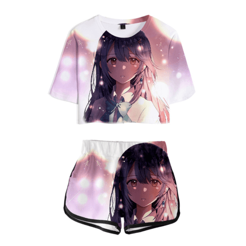 Iroduku The World in Colors Anime T-Shirt and Shorts Suit - G