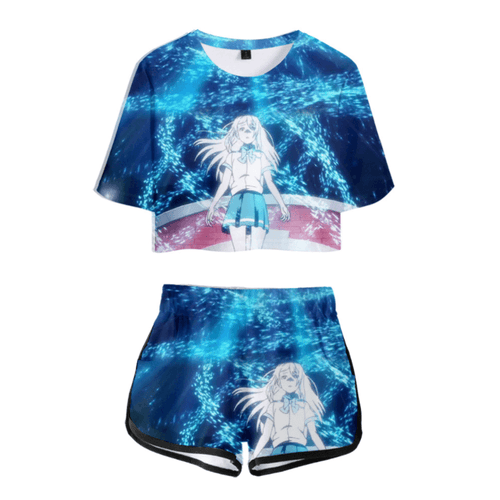 Iroduku The World in Colors Anime T-Shirt and Shorts Suit - H