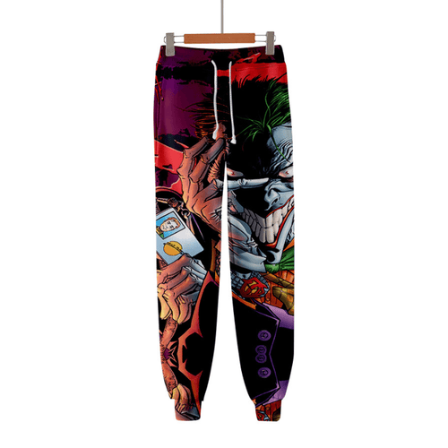 Joker Anime Jogger Pants Men Women Trousers - B