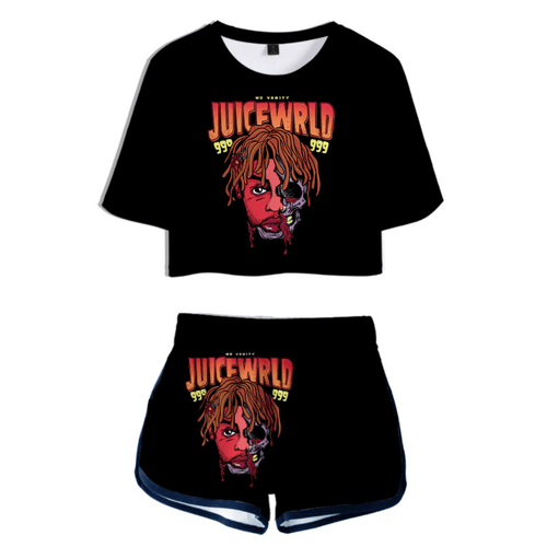 Juice Wrld T-Shirt and Shorts Suits - D