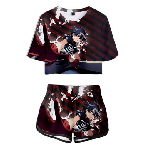 Kemono Jihen T-Shirt and Shorts Suits - G