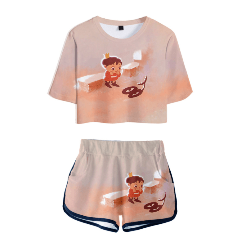 King Ranking T-Shirt and Shorts Suits - E