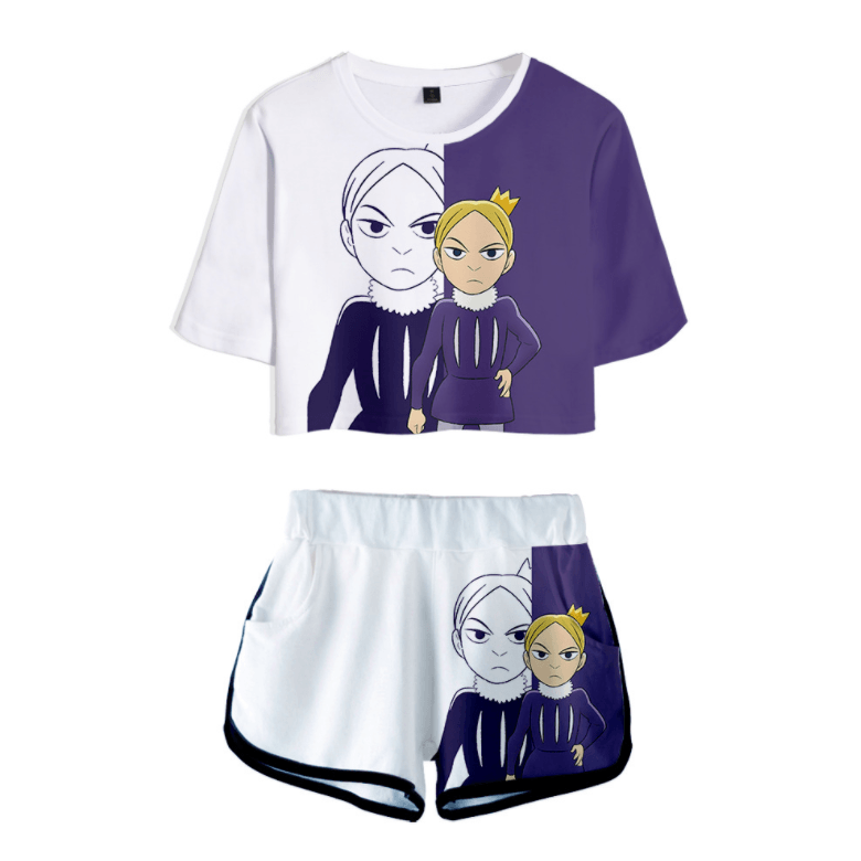 King Ranking T-Shirt and Shorts Suits - L