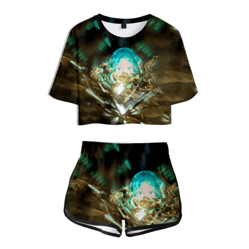 Land of the Lustrous Anime T-Shirt and Shorts Suits - F