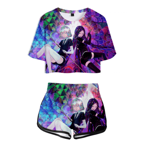 Land of the Lustrous Anime T-Shirt and Shorts Suits - I