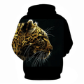 Leopard Animal Hoodie - D
