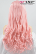 Light Pink Long Straight Lace Front Wig