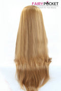 Light Brown Long Wavy Lace Front Wig