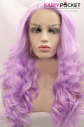 Light Purple Long Wavy Lace Front Wig