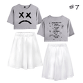 Lil Peep T-Shirt and Skirt Suits (8 Colors) - B