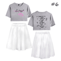 Lil Peep T-Shirt and Skirt Suits (8 Colors) - C