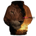 Lion Animal Hoodie - O
