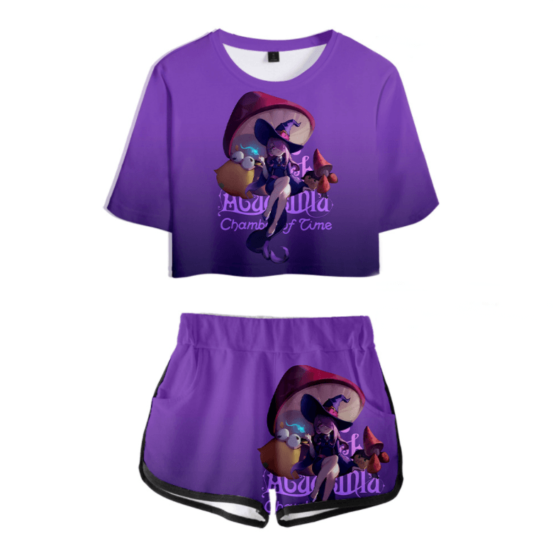 Little Witch Academia T-Shirt and Shorts Suits - G