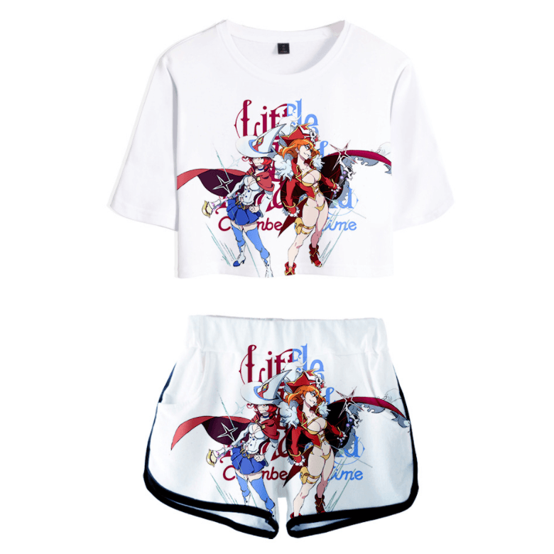 Little Witch Academia T-Shirt and Shorts Suits