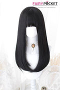 Lolita Long Straight Black Basic Cap Wig